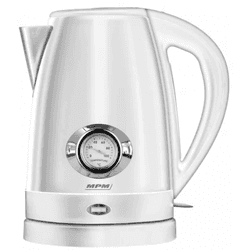 Mpm hervidor inalámbricomcz-108, blanco, 1,7 l