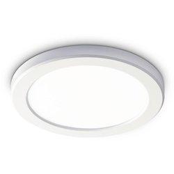 Ideal lux aura downlight led empotrable redondo blanco, 3000k, no regulable