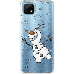 Funda para Realme C21 Oficial de Disney Olaf Transparente - Frozen