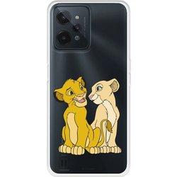 Funda para Realme C31 Oficial de Disney Simba y Nala Silueta - El Rey León