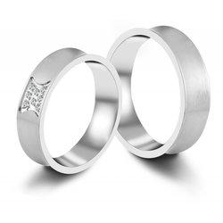 Akzent® Anillo Masculino Namorados / Noivado / Amizade em Aço Inoxidável – Tam.58 – 0191