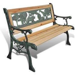 Banco Jardin VIDAXL Marrón Madera (84 cm)