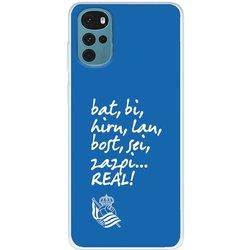 Funda para Motorola Moto G22 del Real Sociedad de Fútbol Real grito aficion  - Licencia Oficial Real Sociedad de Fútbol