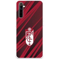 Funda para Realme 6 del Granada CF Escudo -Rojas y Negras Escudo -Rojas y Negras - Licencia Oficial Granada CF