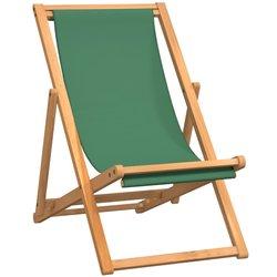 Silla de jardín VIDAXL Verde Madera (56x105x96 cm)