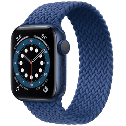 Bracelete Braided Solo NylonSense para Apple Watch Ultra 2 Pulso:182-197mm Azul Escuro