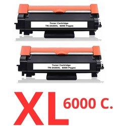 2 toner Compatibles Brother TN2420 XL - CON CHIP - TN-2420 (ALTA CAPACIDAD / JUMBO) Brother MFC L2710DW