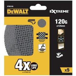 Discos de lija Dewalt Ø 125 mm 120 g 5 Unidades