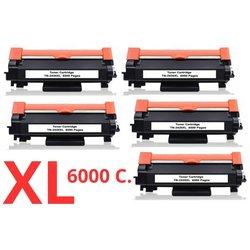 5 toner Compatibles Brother TN2420 XL - CON CHIP - TN-2420 (ALTA CAPACIDAD / JUMBO) Brother MFC L2710DW