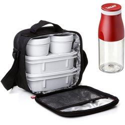 TATAY Kit Bolsa Térmica Porta Alimentos Urban Food y Botella Urban Drink, Negro