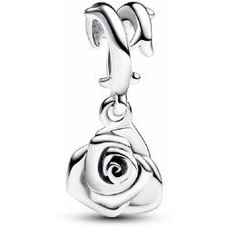 Charm Pandora colgante rosa en flor