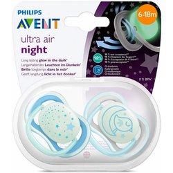 Avent Ultra Air Night Chupete Nocturno 6-18m 2uds