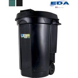 CUBO CON RUEDAS 110 L NEGRO