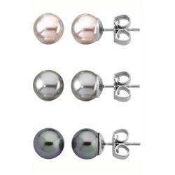 Majorica 13185.10.2.000.010.1 Pack Pendientes Mujer Plata Perlas Tam 8 mm - 000450590