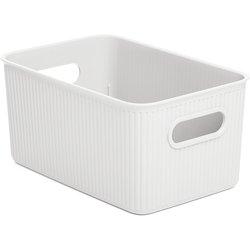 TATAY Baobab - Caja Organizadora Rectangular 5L Plástico PP05. Blanco Pergamon