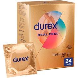 Durex - Condones para hombre Durex. Pack de 24 Preservativos para sexo seguro. Natural, Sensitivo Suave, Invisible, Contacto Total, Real Feel, Mutual Climax, Placer Prolongado, Dame Placer, Saboreame, Intense, Natural XL y Invisible Extra Lubricado