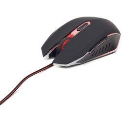 raton gaming gembird usb negro rojo