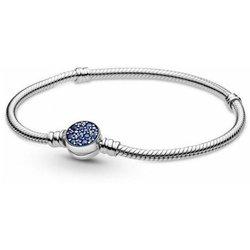 Pulsera Pandora Moments Cierre circonita Azul 599288C01-17