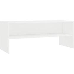 Soporte de TV blanco de madera multicapa de 100x40x40 cm