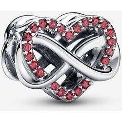 Charm PANDORA Corazón Rojo Infinito Brillante