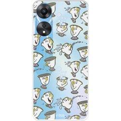 Funda para Oppo A78 5G Oficial de Disney Chip Potts Siluetas - La Bella y la Bestia