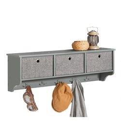 Percha SOBUY (100 x 20 x 31 cm - MDF - Gris)