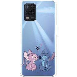 Funda para Realme 8 5G Oficial de Disney Angel & Stitch Beso - Lilo & Stitch