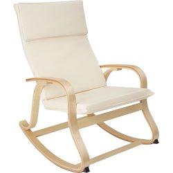 Silla TECTAKE (Beige - Madera - 94 x 65 x 100 cm)