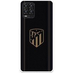 Funda para Realme 8 del Atleti Escudo Dorado Fondo Negro - Licencia Oficial Atlético de Madrid