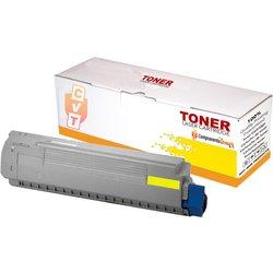 Tóner para Oki C822Y Amarillo (44844613)