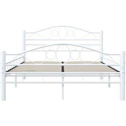 Estructura de cama de metal blanco 120x200 cm