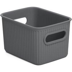 TATAY Baobab - Caja Organizadora Rectangular 1.5L Plástico PP05. Gris Antracita