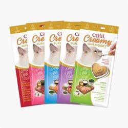 Snacks para Gato CATIT Creamy HAGEN Superfood Pollo 4 x 10gr