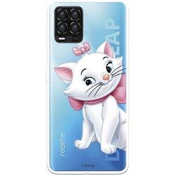 Funda para Realme 8 Oficial de Disney Marie Silueta - Los Aristogatos