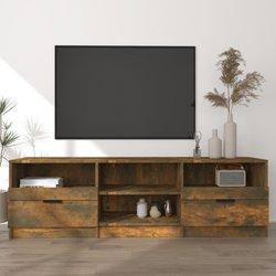 Mueble de TV Smoke Oak 150x33,5x45 cm en madera de ingeniería