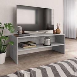 Soporte para TV hormigón gris 100x40x40cm madera multicapa