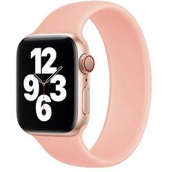 Bracelete Solo SiliconSense para Apple Watch Series 9 45mm Pulso:190-200mm Rosa