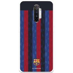 Funda para Realme X2 Pro del FC Barcelona Fondo Rayas Verticales  - Licencia Oficial FC Barcelona