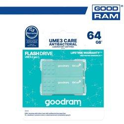 Pendrive GoodRAM 64GB UME3 CARE-ANTIBACTERIA-USB 3,0-2 piezas