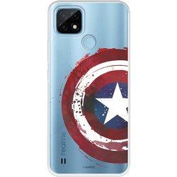 Funda para Realme C21 Oficial de Marvel Capitan América Escudo Transparente - Marvel