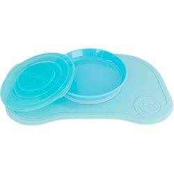 Twistshake Set Click-Mat Mini Azul + Plato