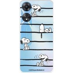 Funda para Oppo A78 5G Oficial de Peanuts Snoopy rayas - Snoopy