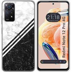 Funda Silicona Xiaomi Redmi Note 12 Pro 4G Mármol 01