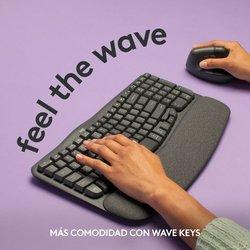 Teclado Logitech Wave Keys Bluetooth Negro