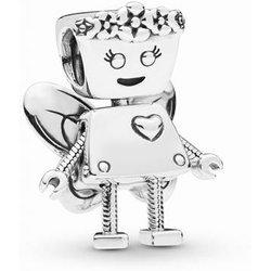 Charm PANDORA Robot (Plata - Plateado - Talla Única)