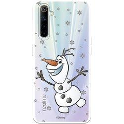 Funda para Realme 6 Oficial de Disney Olaf Transparente - Frozen