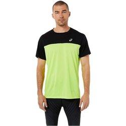 Camiseta ASICS Hombre (Poliéster - Verde - L)