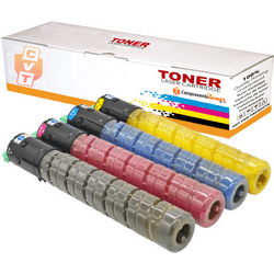 Pack Compatible 4x Toner Ricoh Aficio MP-C2030 / MP-C2050 / MP-C2530 / MP-C2550