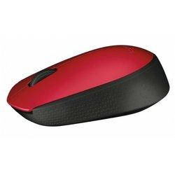 MOUSE LOGITECH WIRELESS M171 BLACK/RED