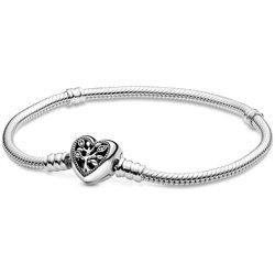 Pandora Pandora Pulsera Moments en plata de ley con cierre Árbol de la Vida para charms 598827C01 , para Mujer